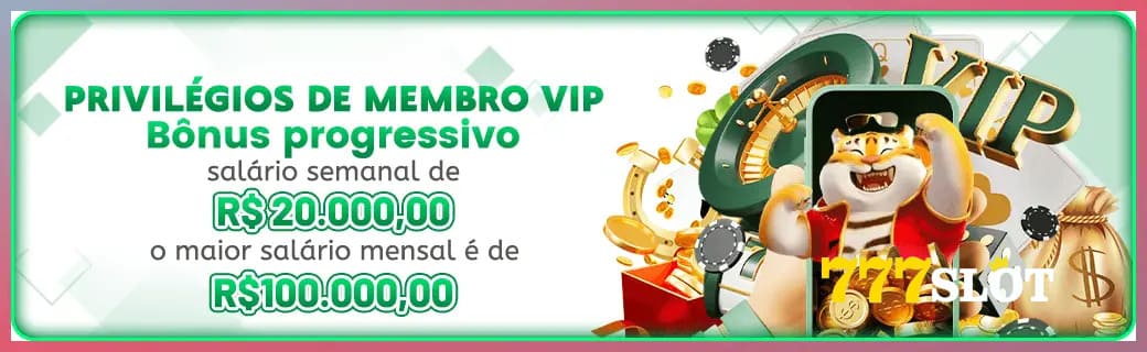 777SLOT bônus — cashback 15 por cento e níveis VIP